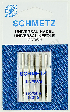Иглы Schmetz стандартные 130/705H №120, 5шт.