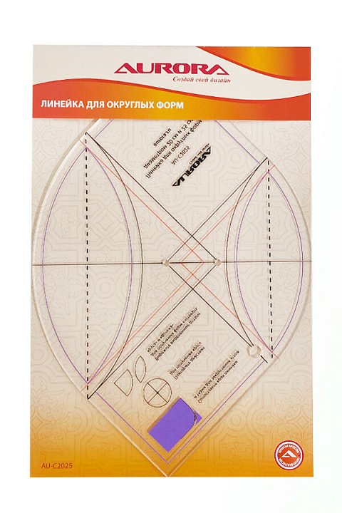 Линейка для округлых форм, арт.AU-C2025