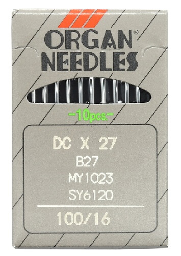 Игла Organ Needles DCx27 № 100/16 Ses легкие и средние материалы.