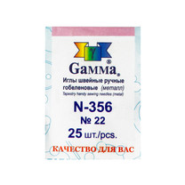 N-356 Иглы шв.ручные гобеленовые №22 25шт