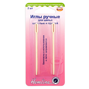 211 Иглы для ручного шитья (пластик) 2шт