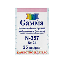 N-357 Иглы шв.ручные гобеленовые №24 25шт